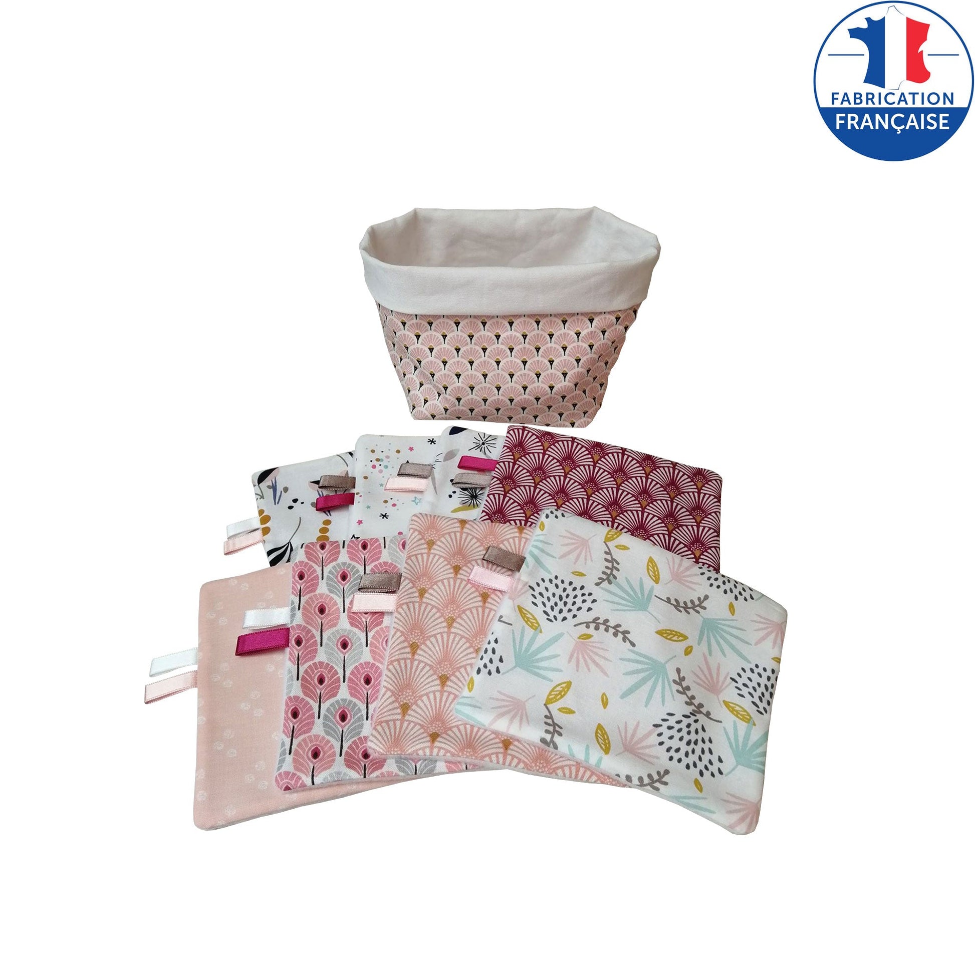 8 lingettes XL avec panière