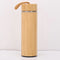 Gourde isotherme revêtement bambou, contenance 450 ou 500 ml