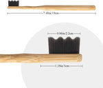 Brosse à dent en bambou, 4 pièces avec étui en carton recyclable - Vignette | L&#39;effet Papillon