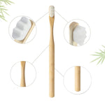 Brosse à dent en bambou, 4 pièces avec étui en carton recyclable - Vignette | L&#39;effet Papillon