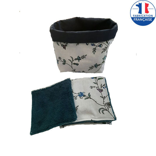 lingettes lavables + panière